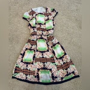 Casablanca Star and Floral Print Blouse